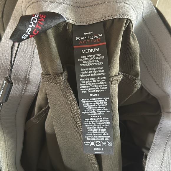 New Spyder Active workout suit. Medium bark green - Picture 5 of 12